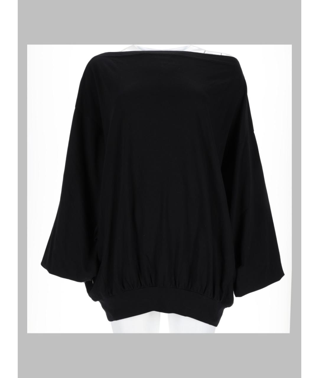 MM6 MAISON MARGIELA Черная хлопковая блузы, фото 3