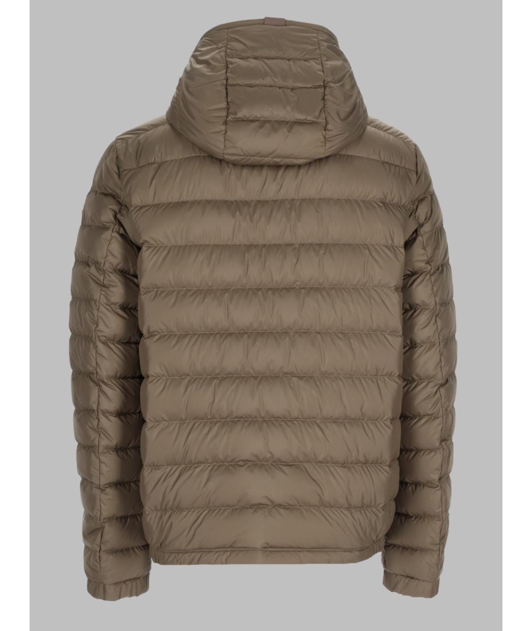 MONCLER Хаки полиэстеровый пуховик, фото 2