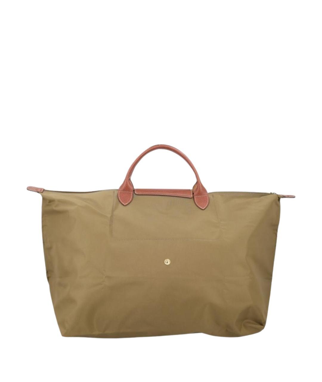 LONGCHAMP Зеленая нейлоновая сумка тоут, фото 2
