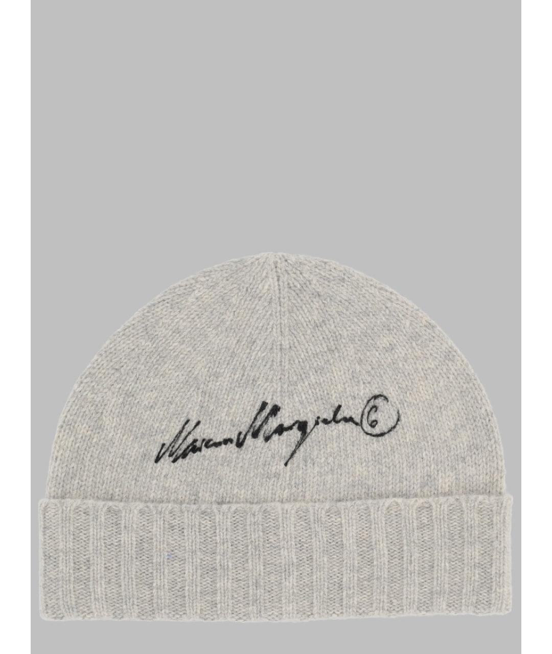 MM6 MAISON MARGIELA Серая шапка, фото 3