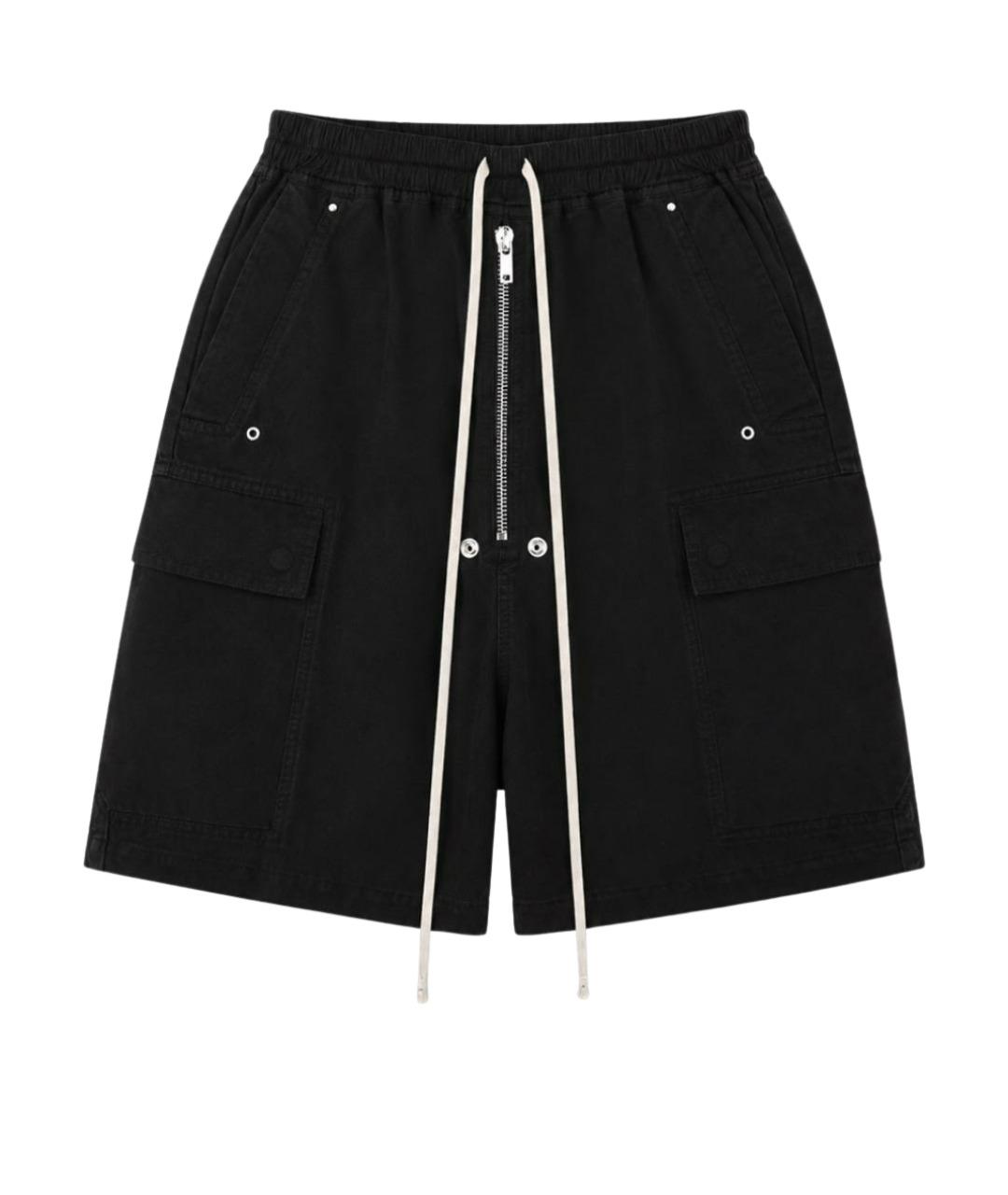 RICK OWENS DRKSHDW Черные хлопковые шорты, фото 1