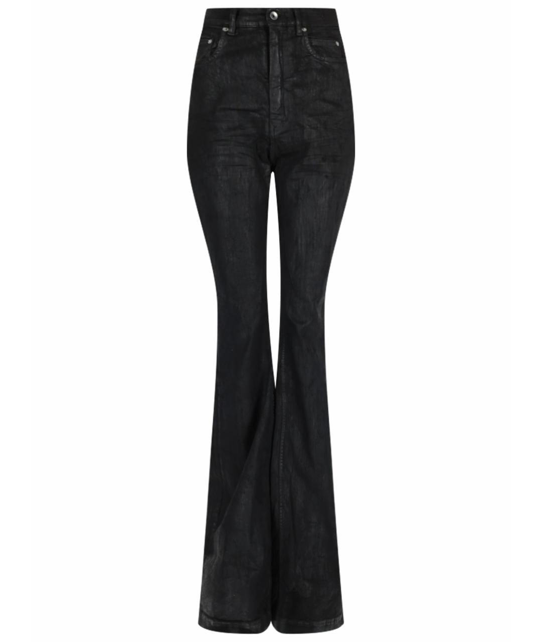 RICK OWENS DRKSHDW Черные хлопковые джинсы клеш, фото 1