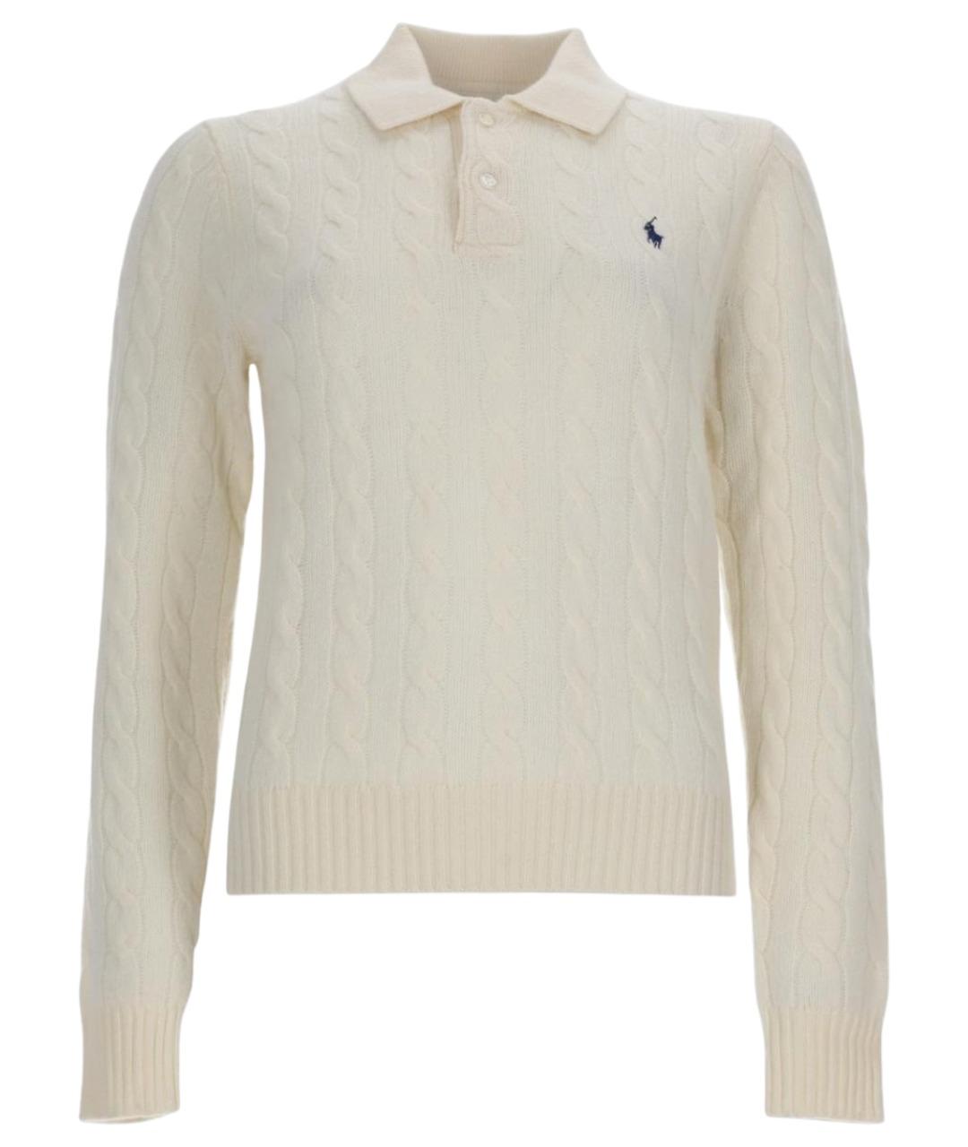 POLO RALPH LAUREN Белый шерстяной джемпер / свитер, фото 1
