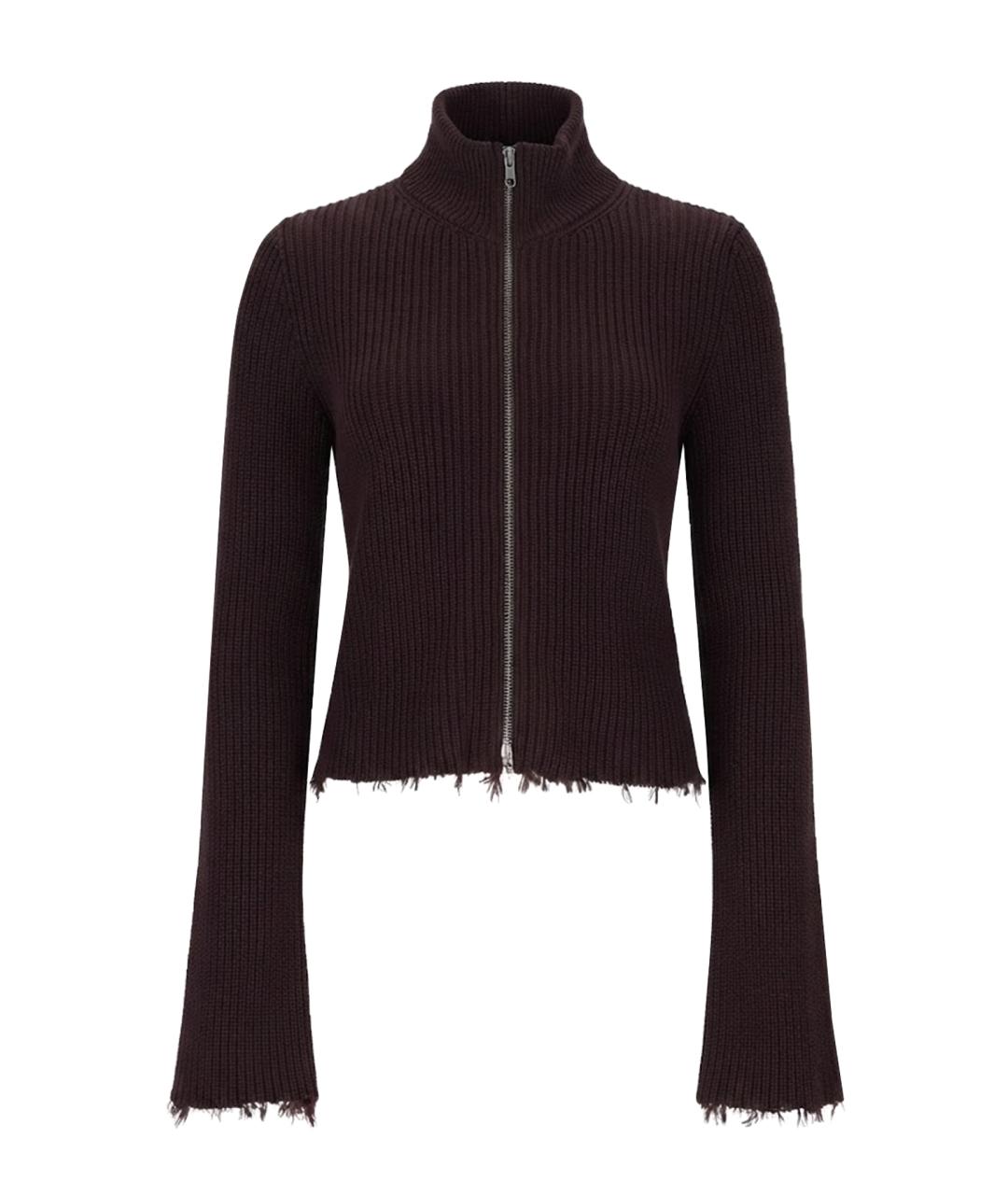 MM6 MAISON MARGIELA Коричневый хлопковый кардиган, фото 1