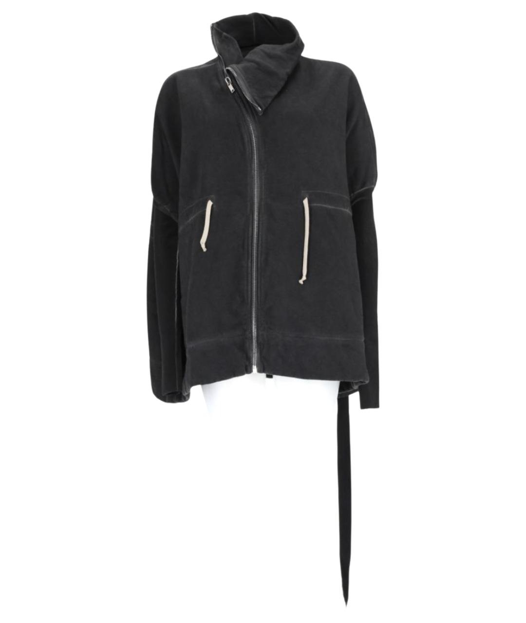 RICK OWENS DRKSHDW Антрацитовая хлопковая куртка, фото 4