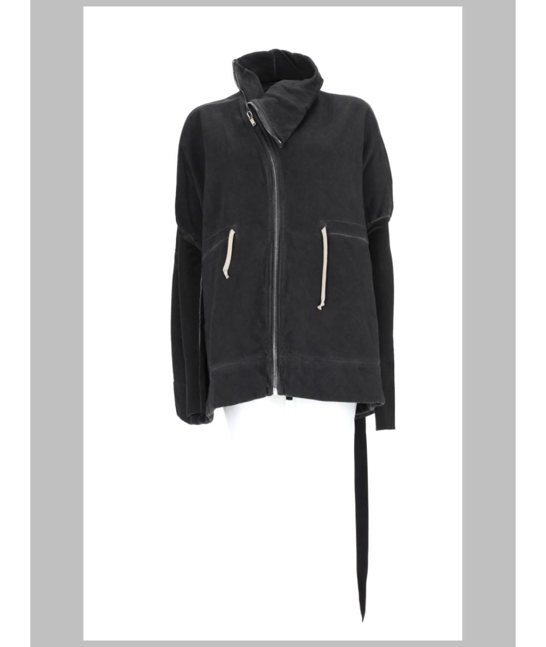 RICK OWENS DRKSHDW Антрацитовая хлопковая куртка, фото 3