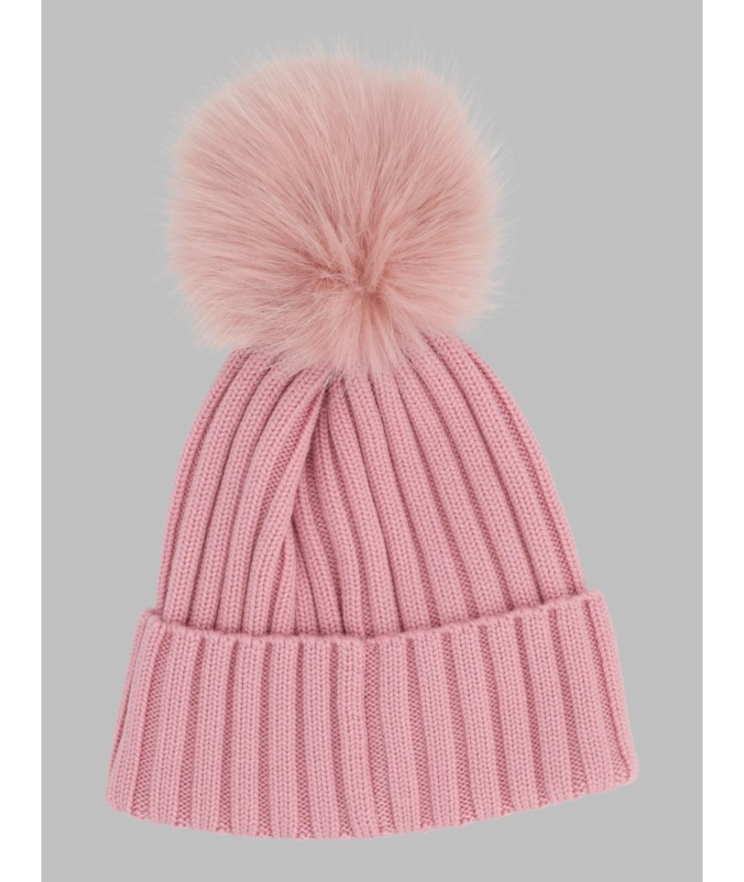 MONCLER Розовая шапка, фото 2