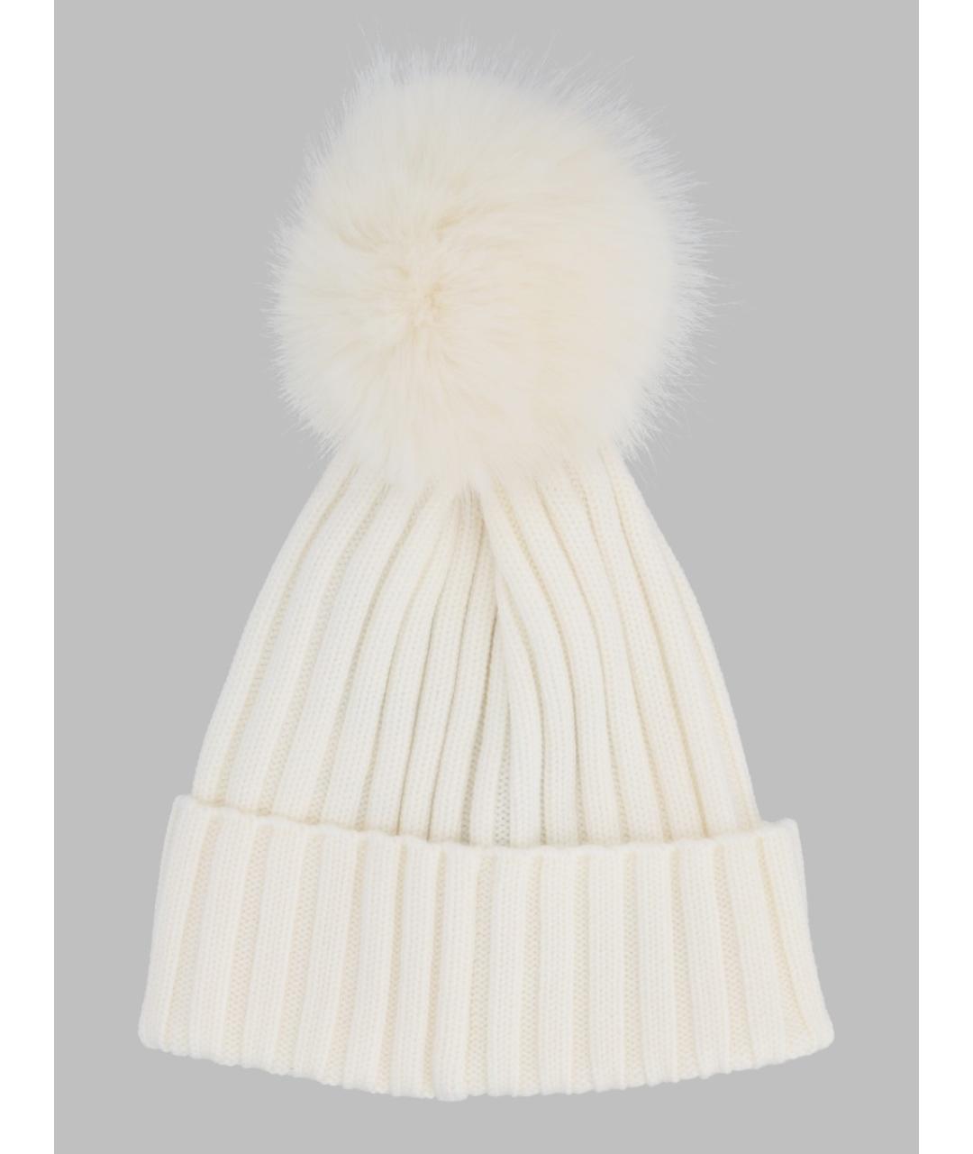 MONCLER Белая шапка, фото 2