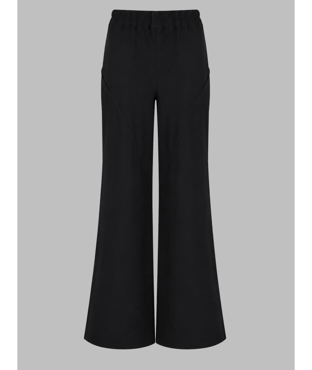 RICK OWENS Черные вискозные брюки широкие, фото 3