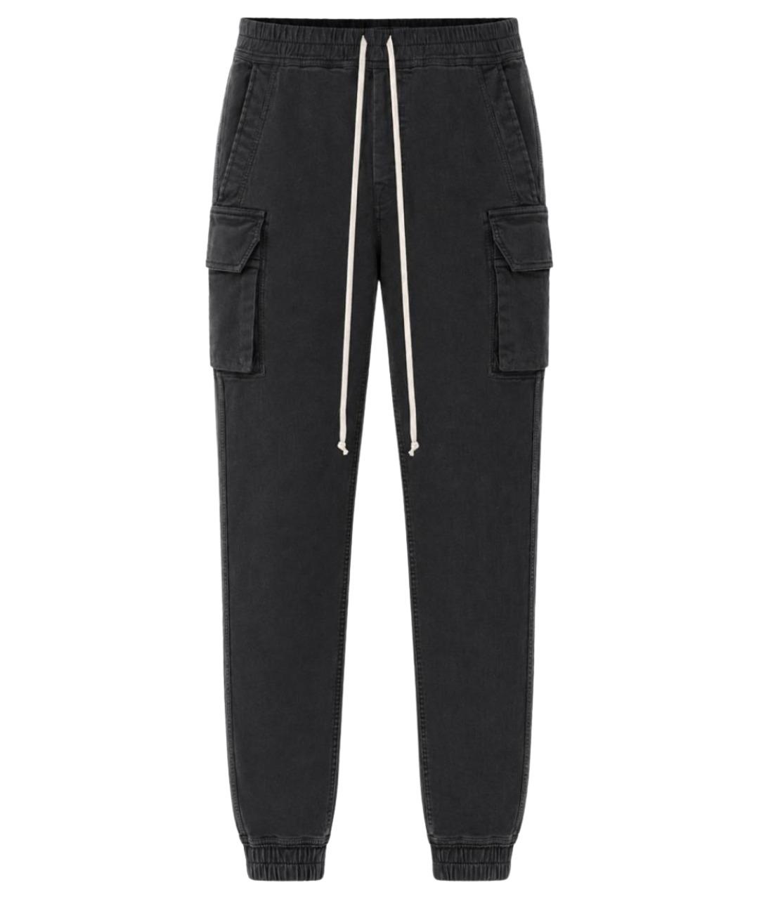 RICK OWENS DRKSHDW Черные хлопковые прямые джинсы, фото 1