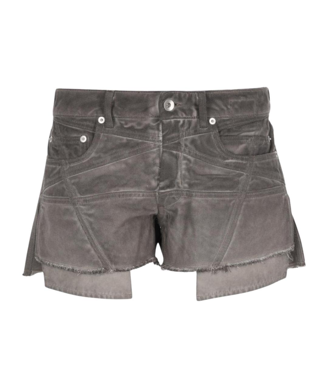 RICK OWENS DRKSHDW Антрацитовые хлопковые шорты, фото 1
