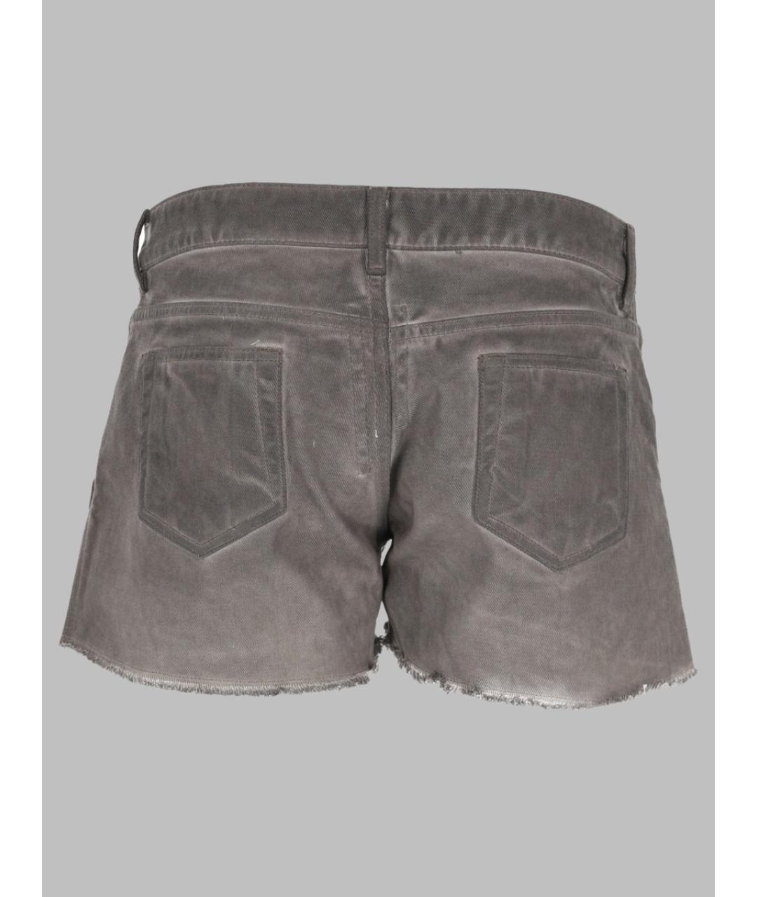 RICK OWENS DRKSHDW Антрацитовые хлопковые шорты, фото 2