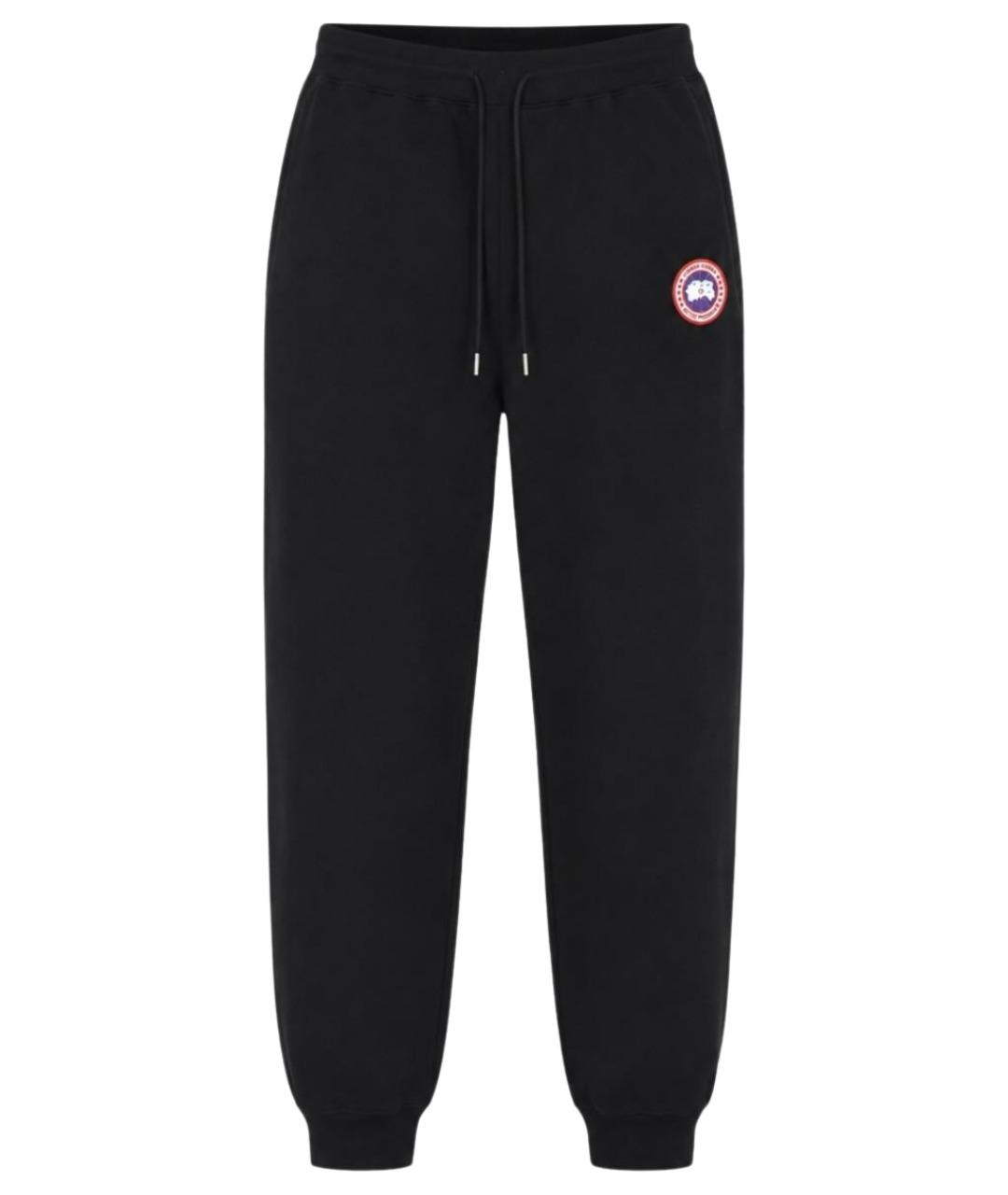 CANADA GOOSE Черные хлопковые повседневные брюки, фото 1