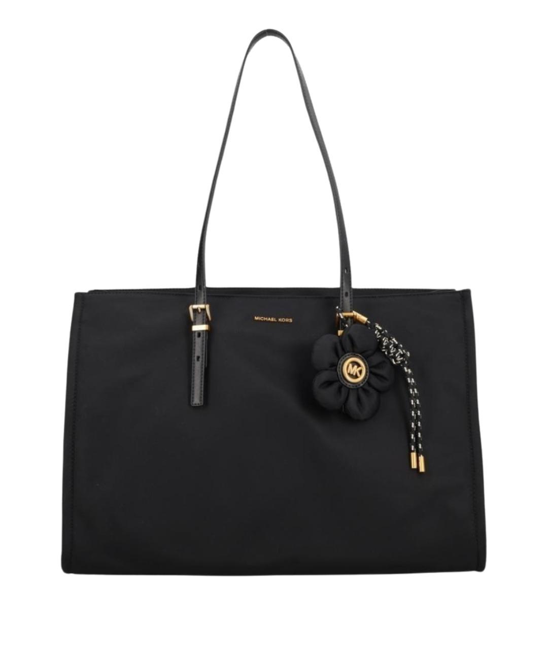MICHAEL KORS Черная нейлоновая сумка с короткими ручками, фото 1