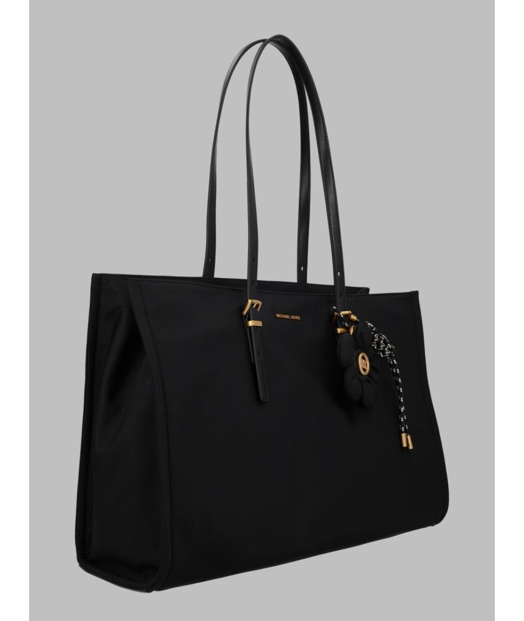 MICHAEL KORS Черная нейлоновая сумка с короткими ручками, фото 2