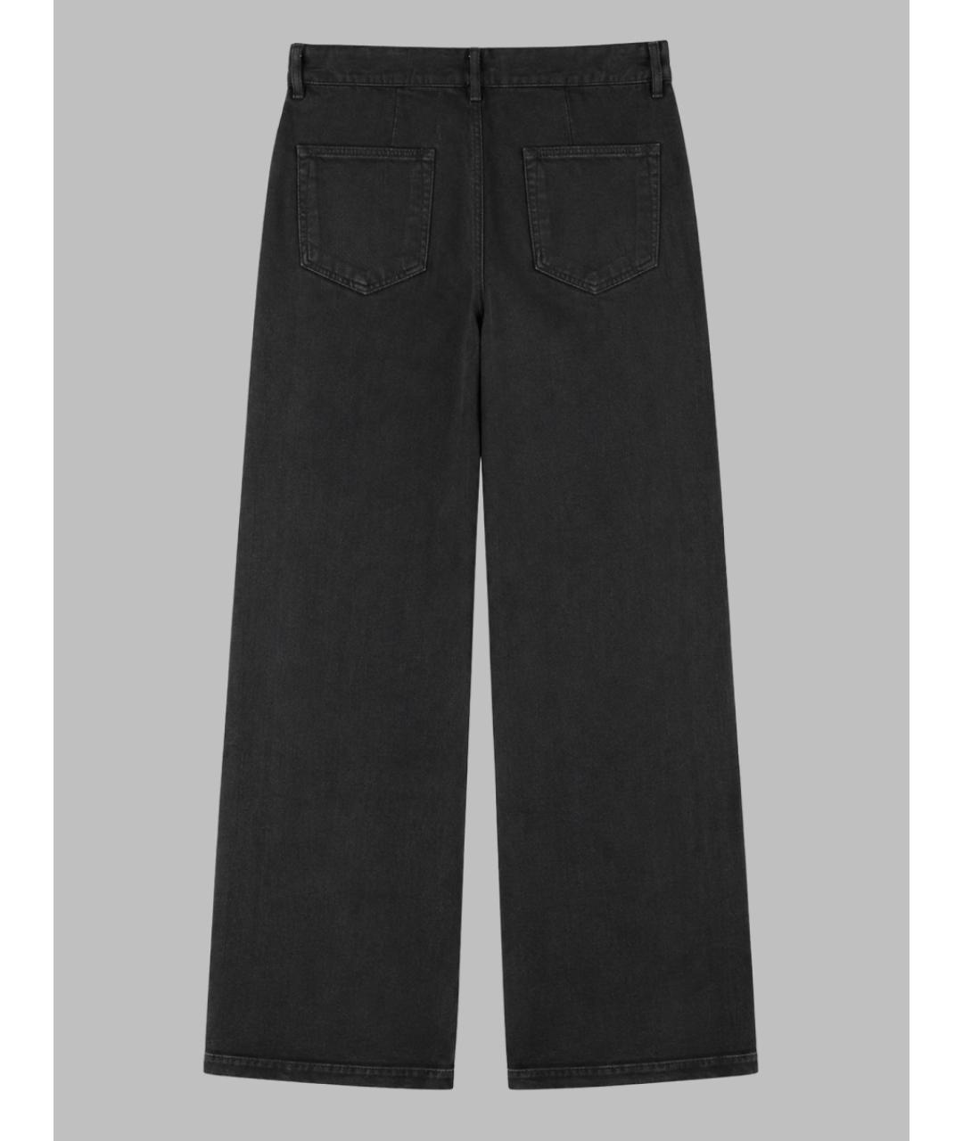 RICK OWENS DRKSHDW Черные хлопковые прямые джинсы, фото 2