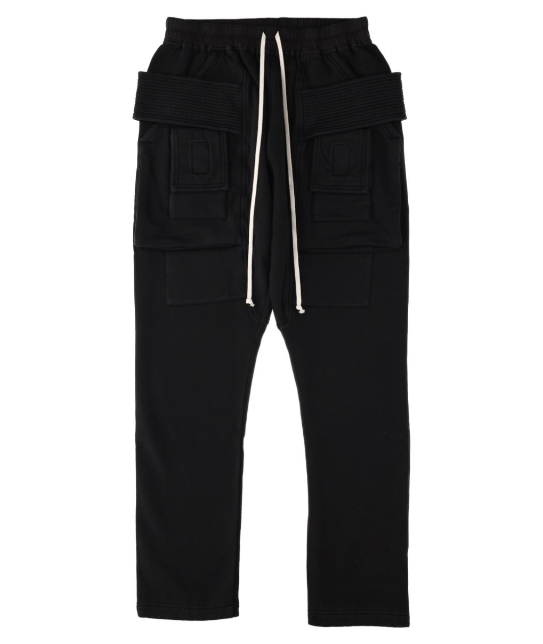 RICK OWENS DRKSHDW Черные хлопковые повседневные брюки, фото 1