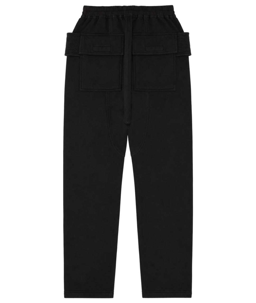 RICK OWENS DRKSHDW Черные хлопковые повседневные брюки, фото 2