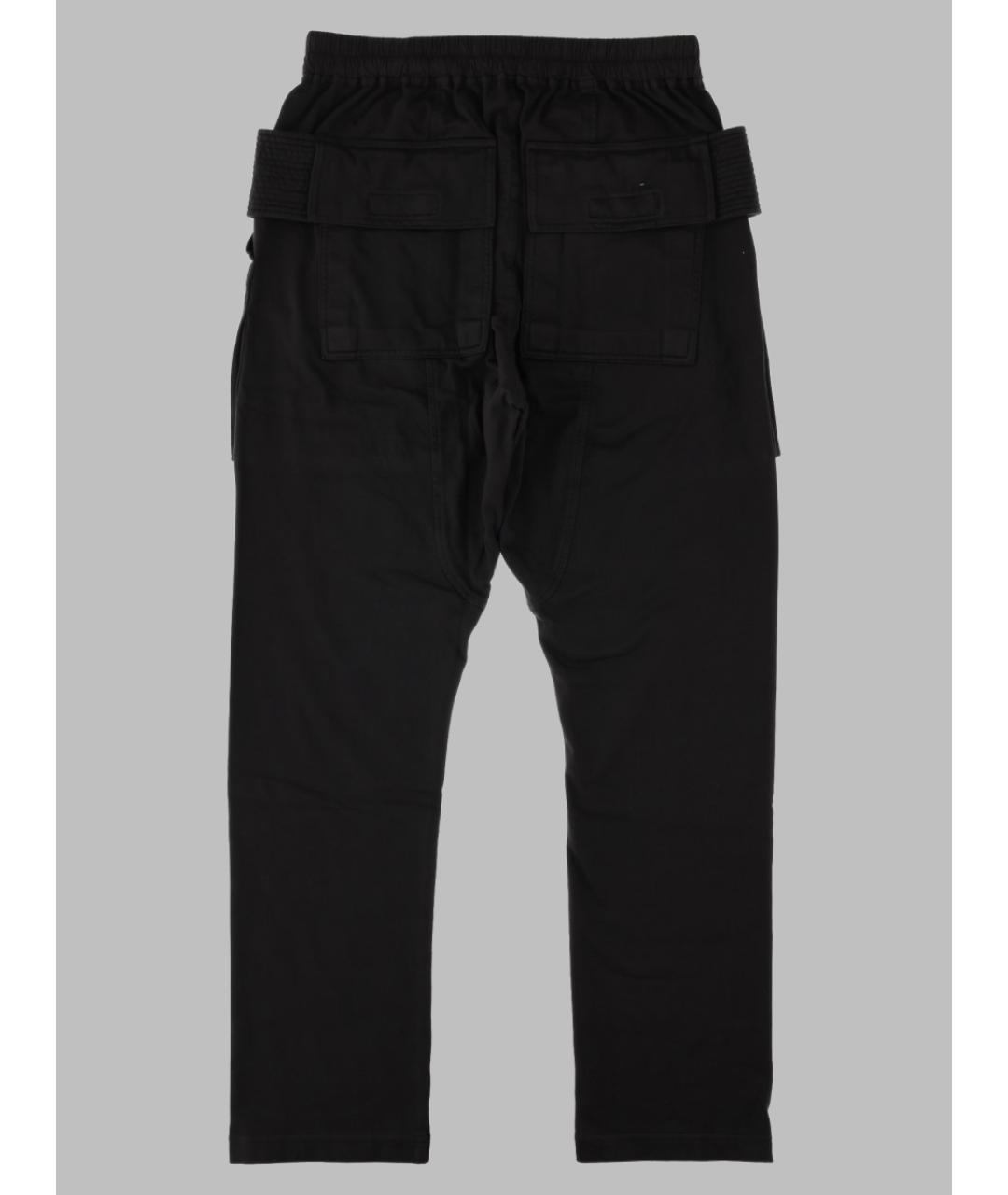 RICK OWENS DRKSHDW Черные хлопковые повседневные брюки, фото 2