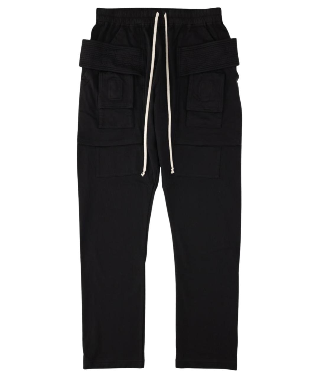 RICK OWENS DRKSHDW Черные хлопковые повседневные брюки, фото 1