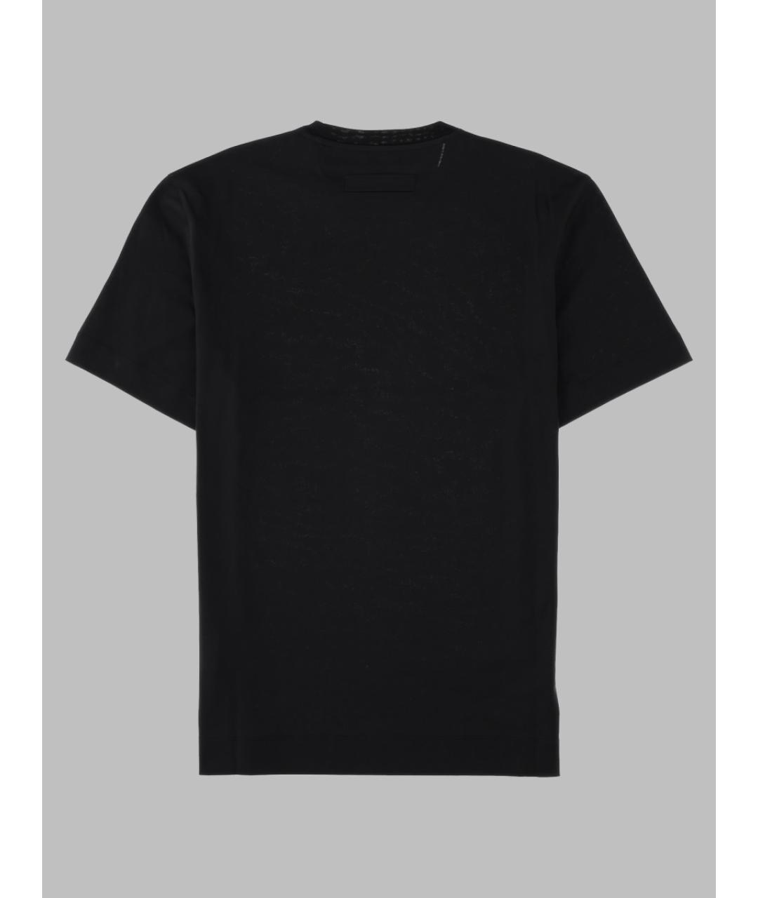 ZEGNA Черная хлопковая футболка, фото 2