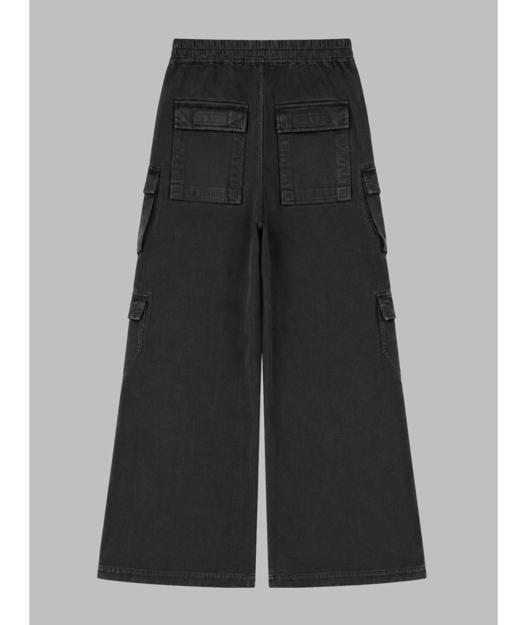 RICK OWENS DRKSHDW Черные хлопковые прямые джинсы, фото 2