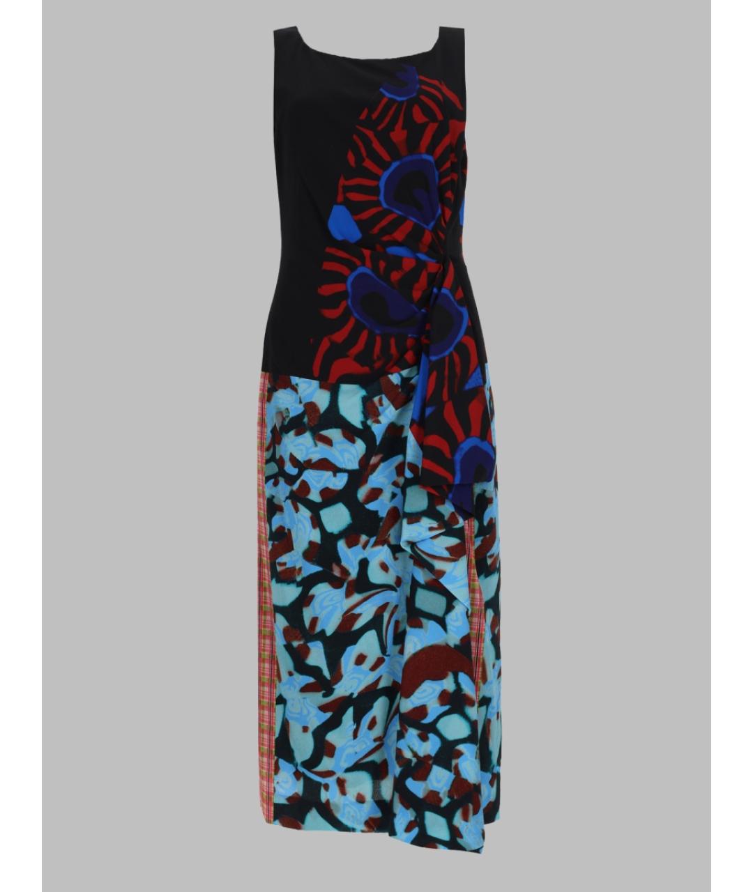 DRIES VAN NOTEN Мульти полиэстеровое повседневное платье, фото 3