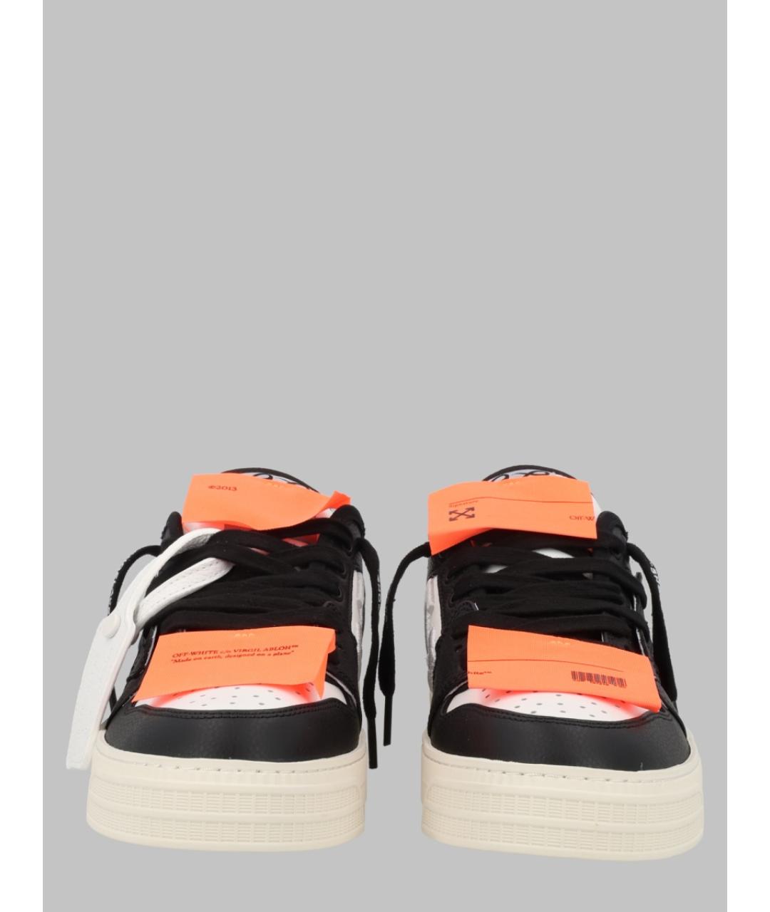 OFF-WHITE Мульти кожаные низкие кроссовки / кеды, фото 2