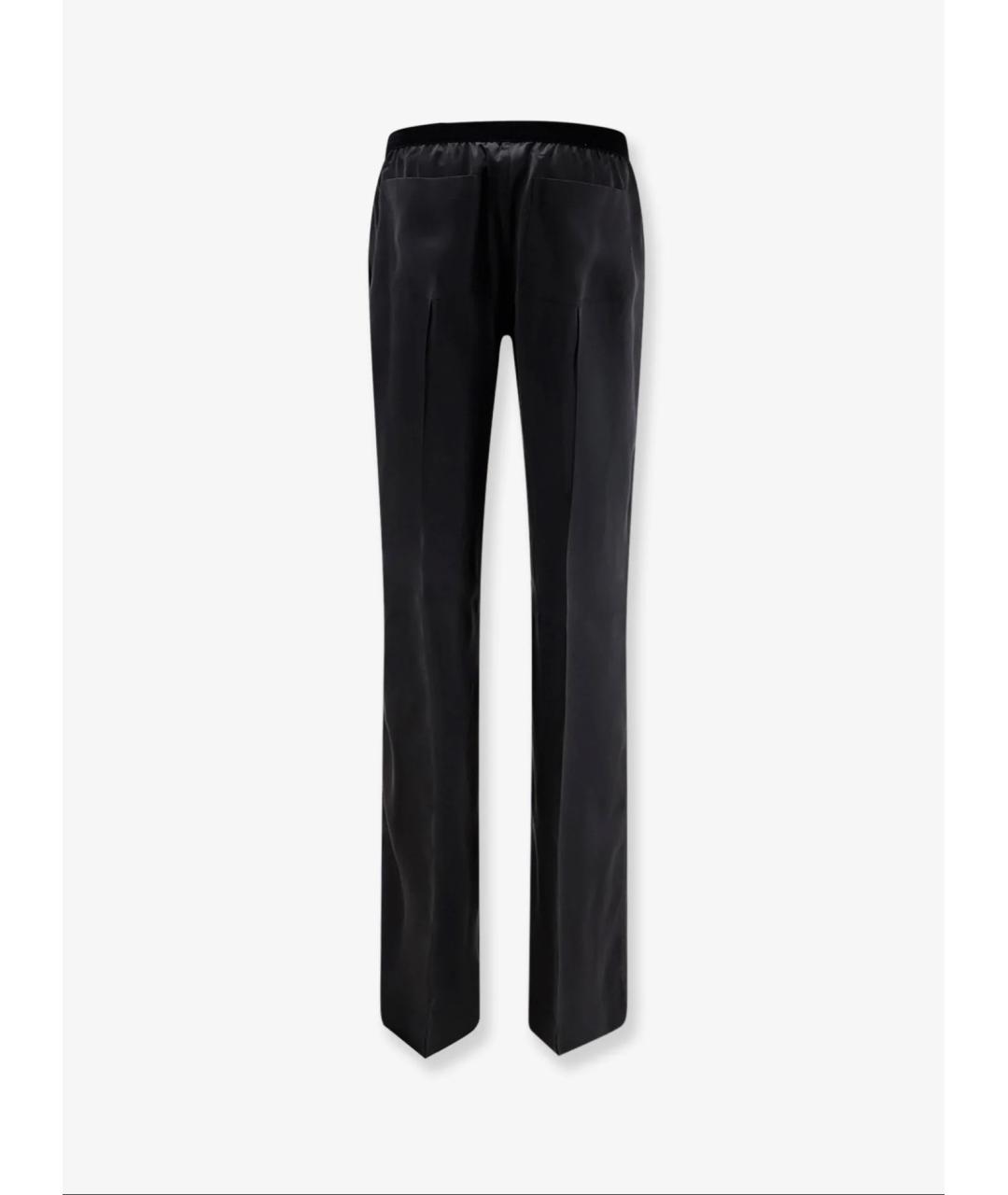 TOM FORD Черные шелковые прямые брюки, фото 2