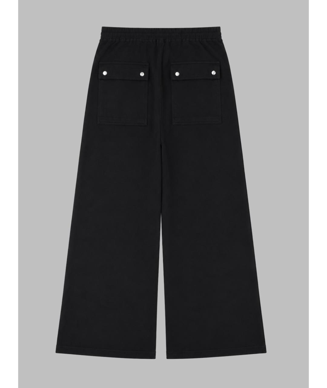 RICK OWENS DRKSHDW Черные хлопковые повседневные брюки, фото 2