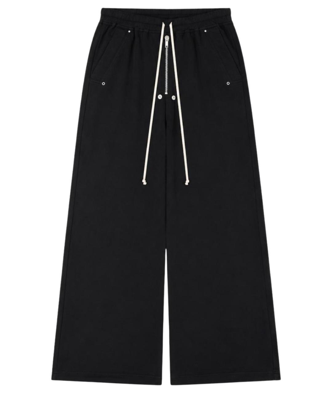 RICK OWENS DRKSHDW Черные хлопковые повседневные брюки, фото 1