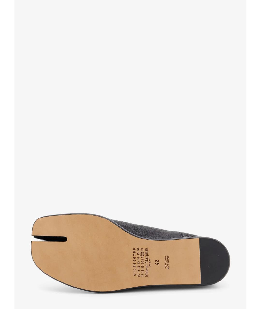 MAISON MARGIELA Черные кожаные лоферы, фото 4