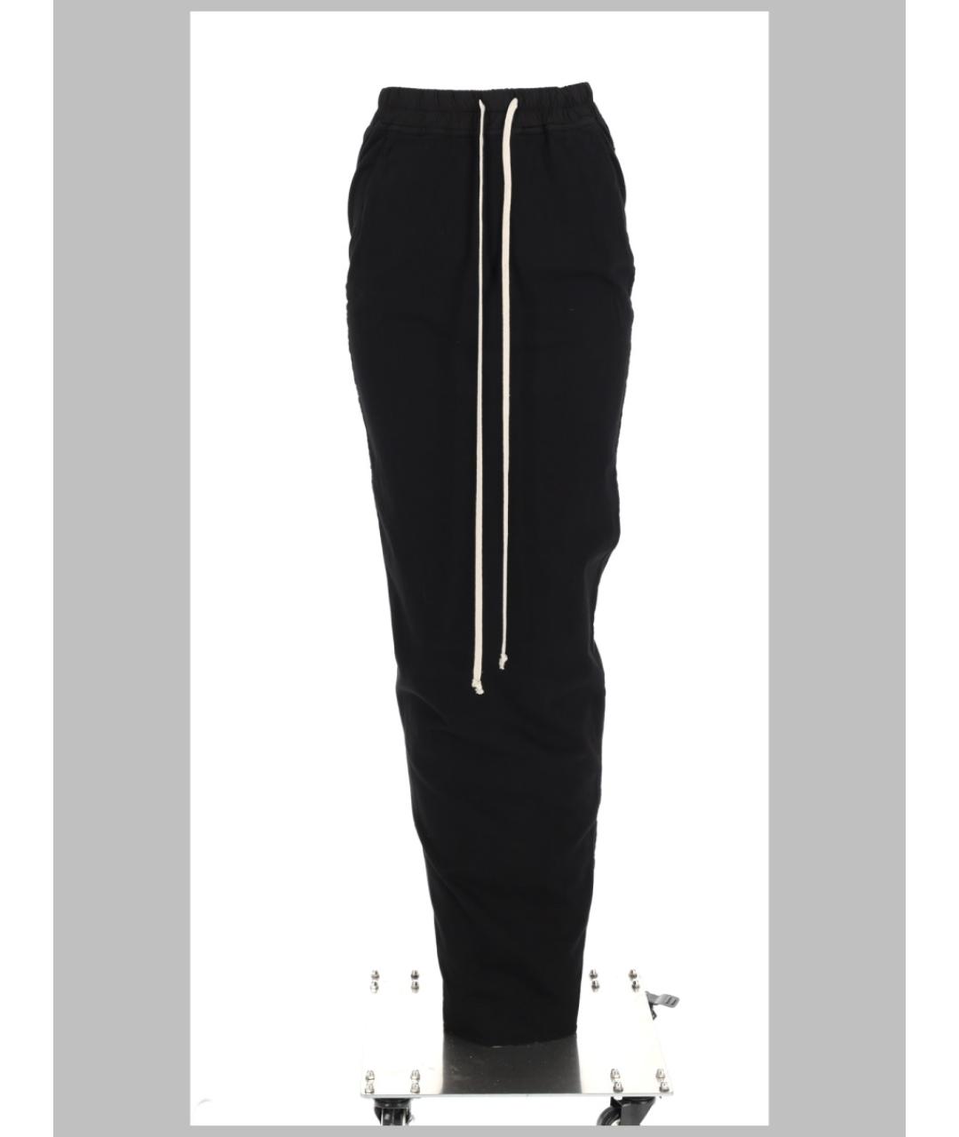 RICK OWENS DRKSHDW Черная хлопковая юбка макси, фото 3