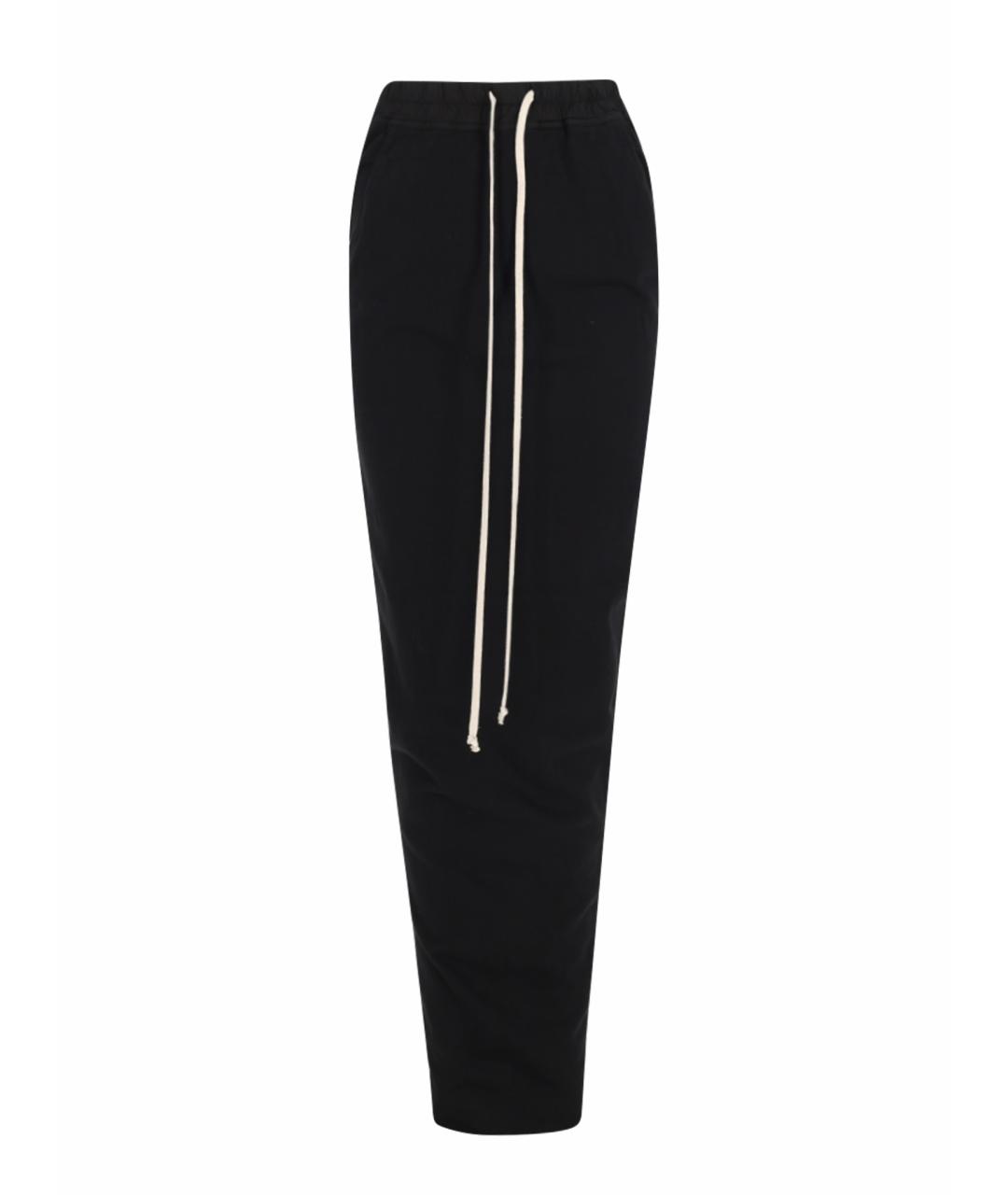 RICK OWENS DRKSHDW Черная хлопковая юбка макси, фото 1