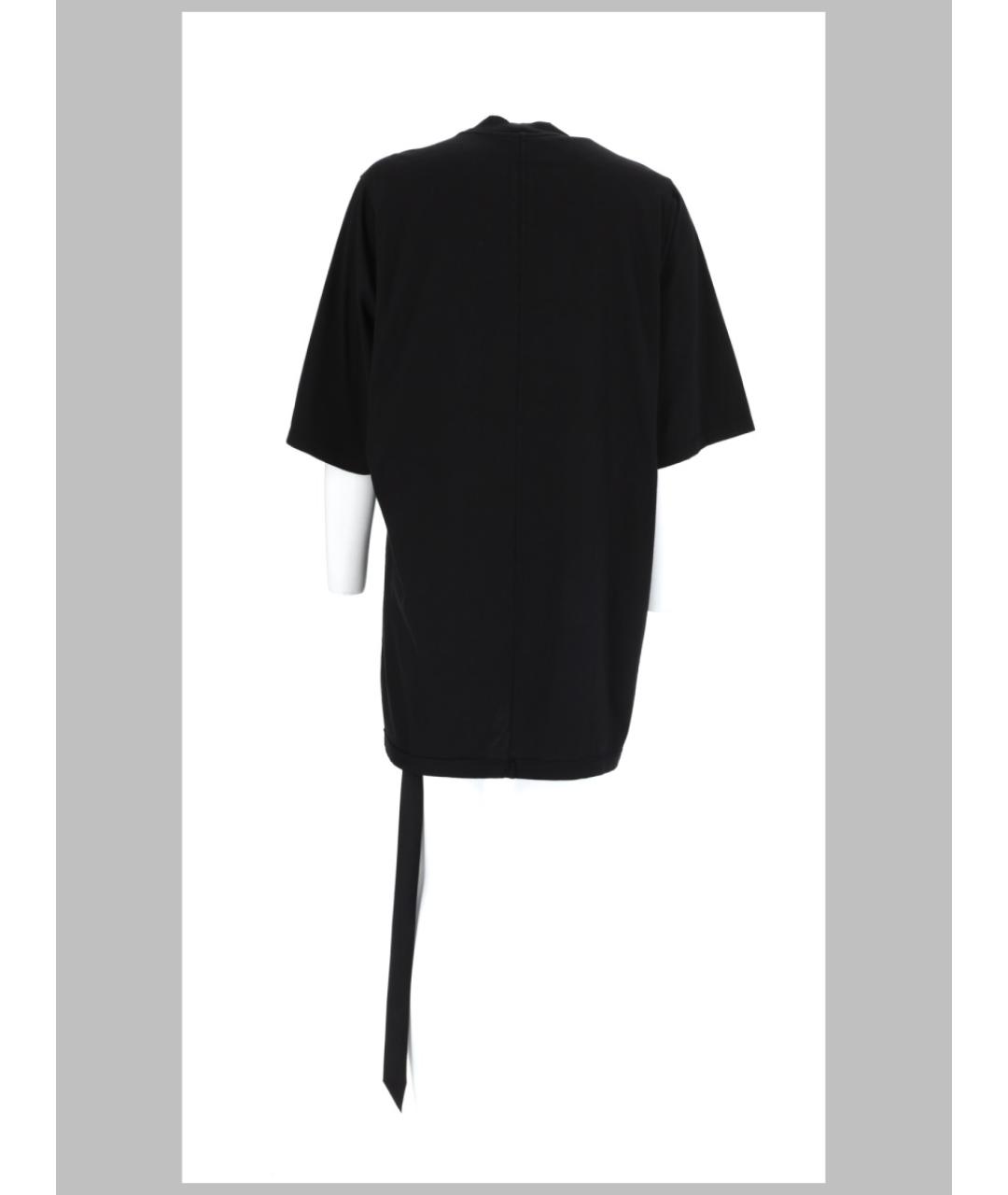 RICK OWENS DRKSHDW Черная хлопковая футболка, фото 2