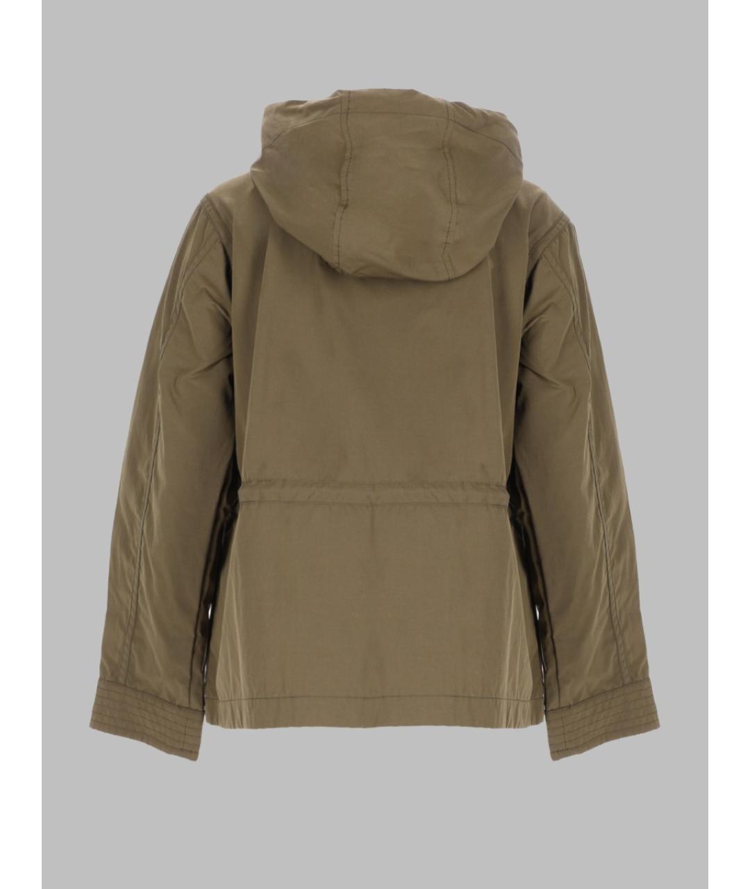 MONCLER Хаки полиэстеровая куртка, фото 2