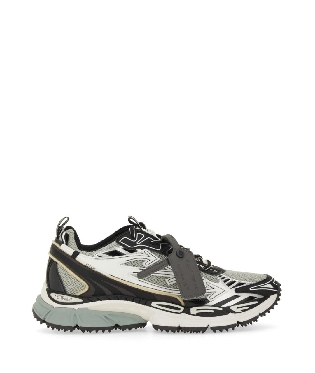 OFF-WHITE Серые синтетические низкие кроссовки / кеды, фото 1