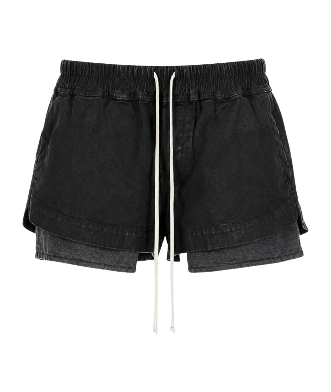 RICK OWENS DRKSHDW Черные хлопковые шорты, фото 1