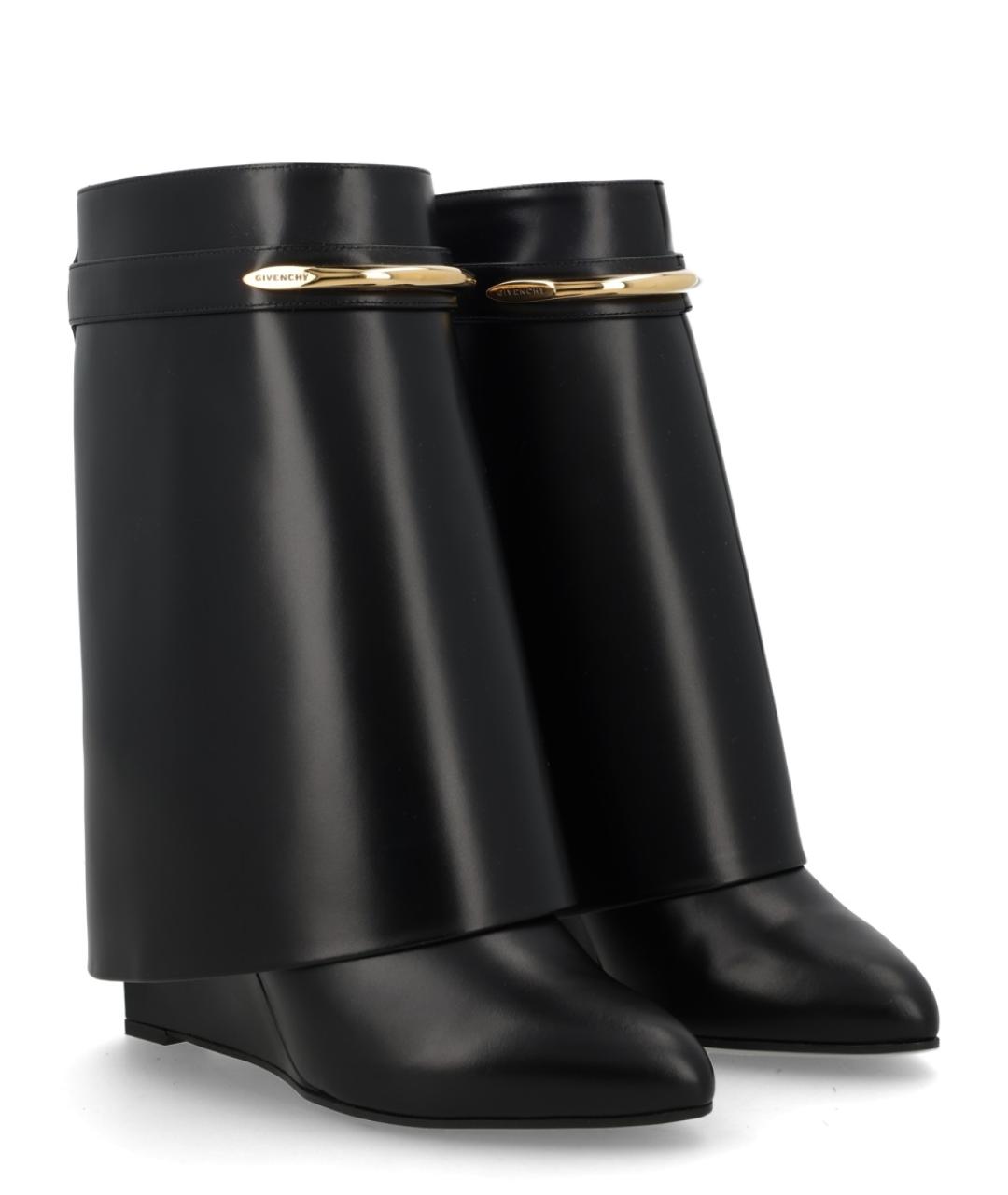 GIVENCHY Черные кожаные ботильоны, фото 2