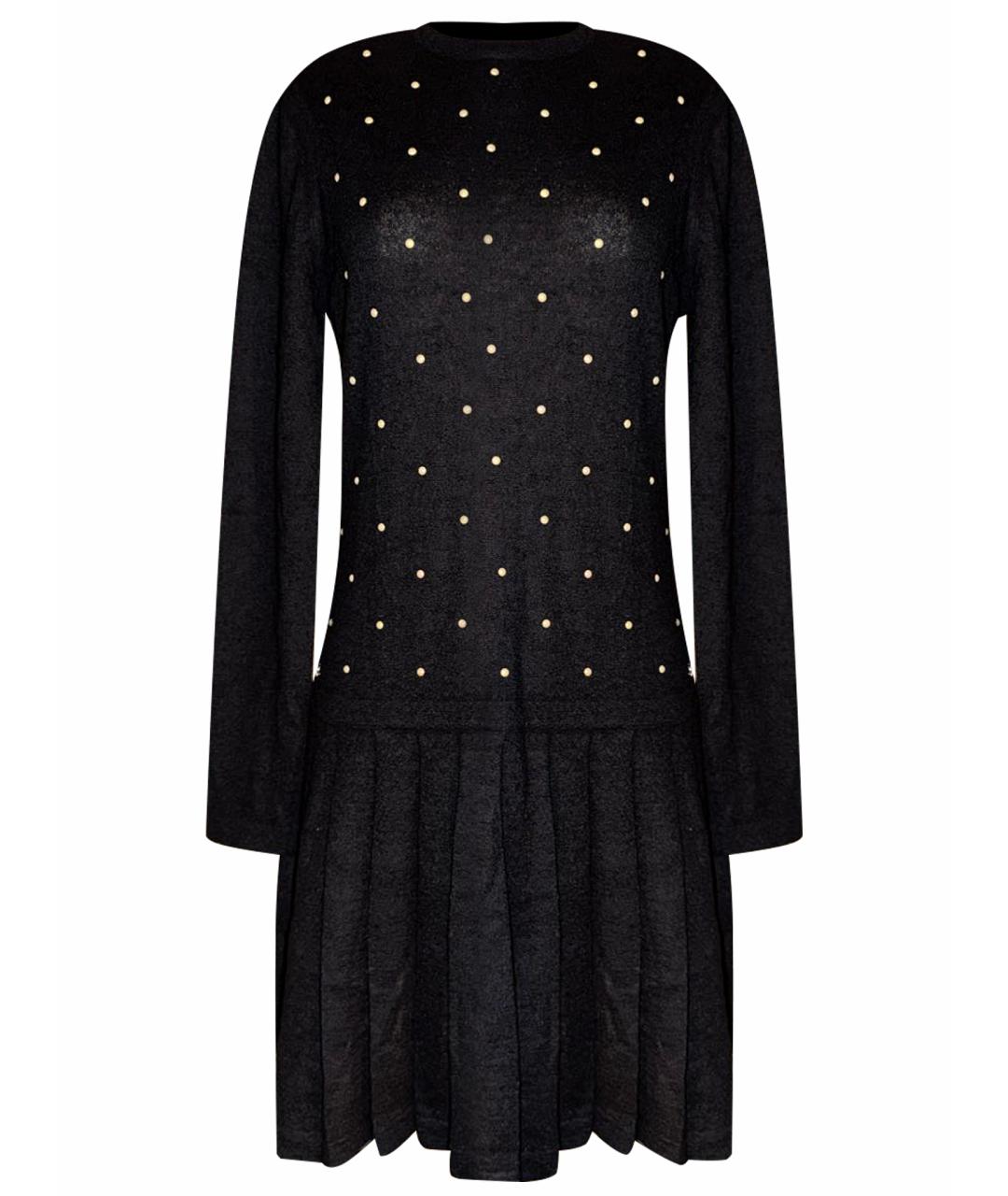 CHANEL Черное шерстяное вечернее платье, фото 1