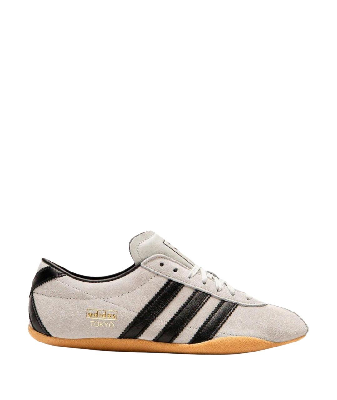 ADIDAS Бежевые замшевые кроссовки, фото 1