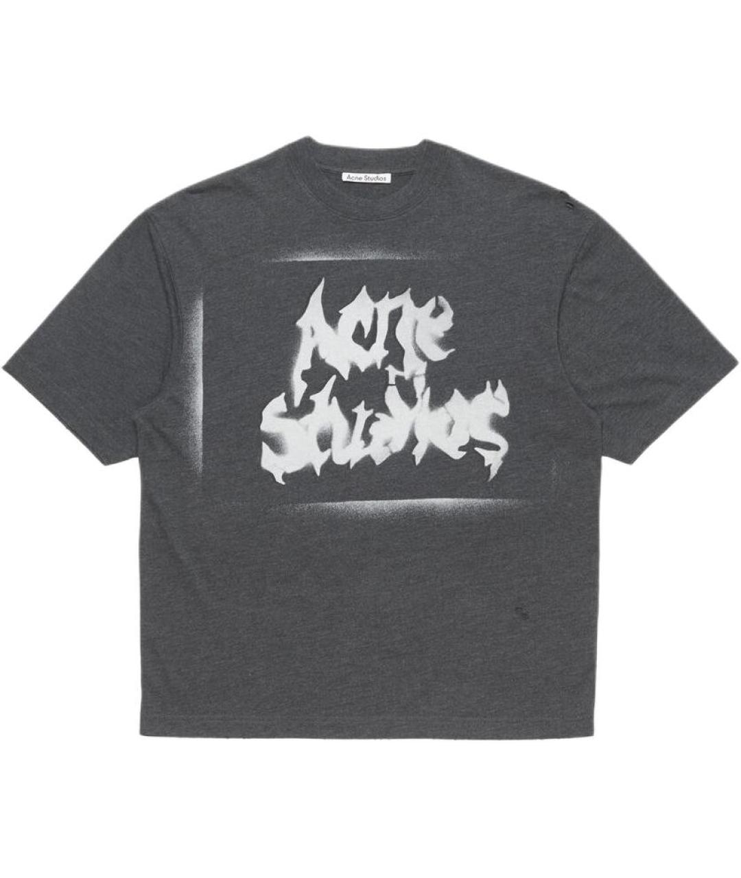 ACNE STUDIOS Черная хлопковая футболка, фото 1