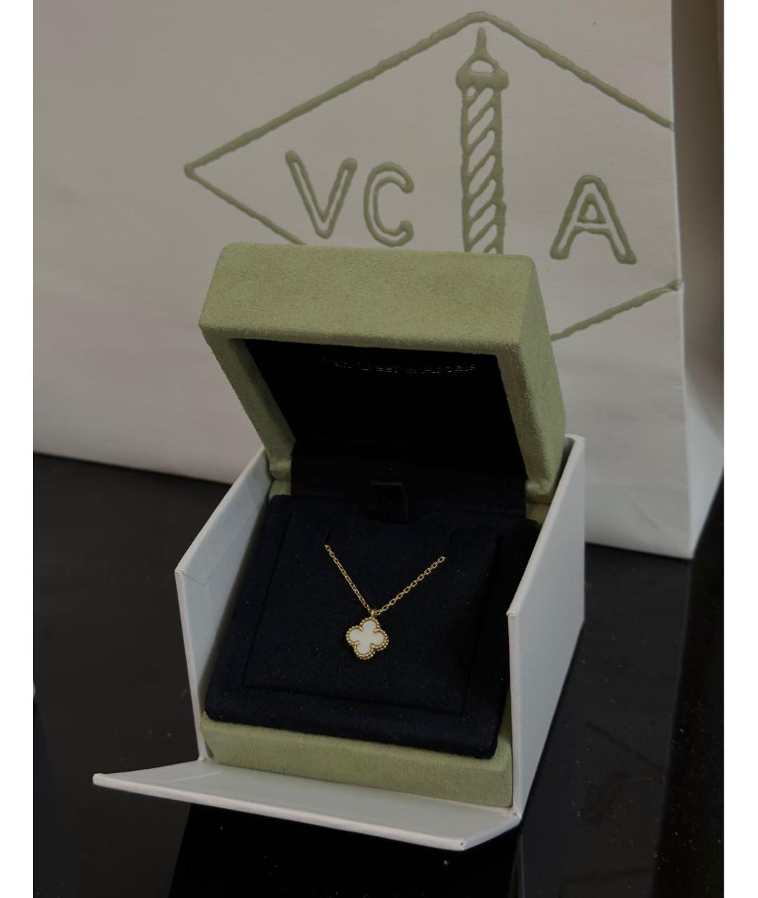 VAN CLEEF & ARPELS Белая цепочка из желтого золота, фото 4
