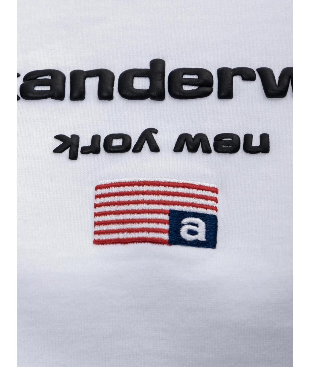 ALEXANDER WANG Белая хлопковая футболка, фото 3
