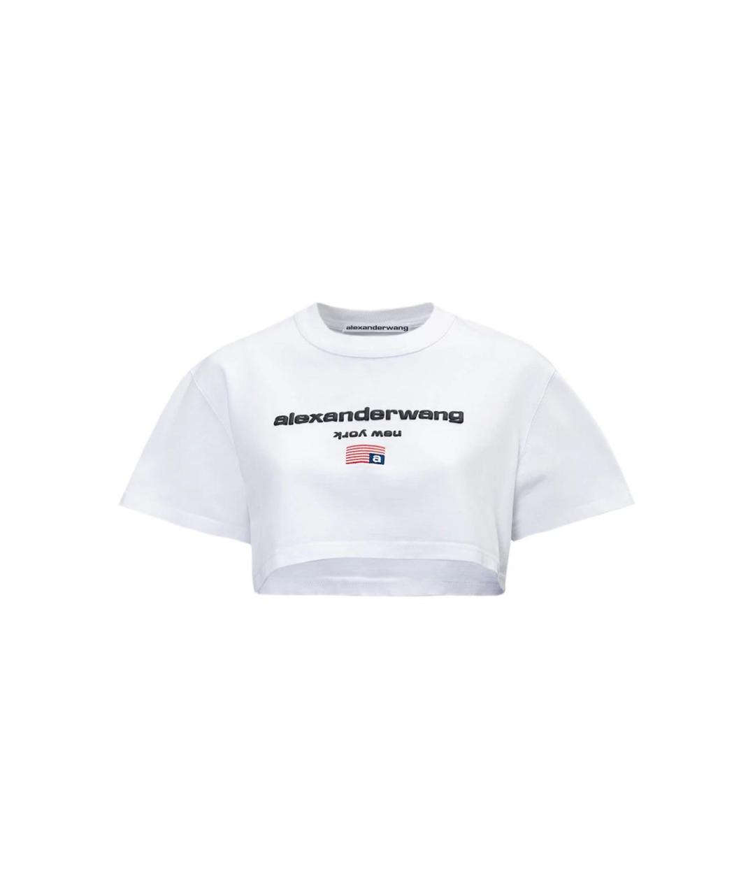 ALEXANDER WANG Белая хлопковая футболка, фото 1