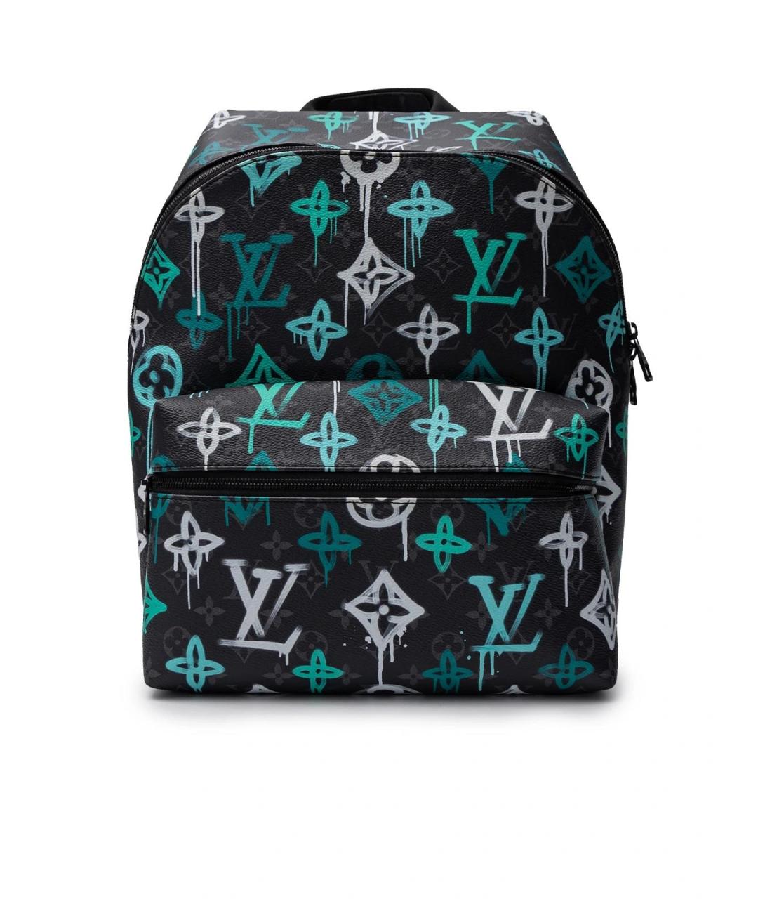 LOUIS VUITTON Черный кожаный рюкзак, фото 5