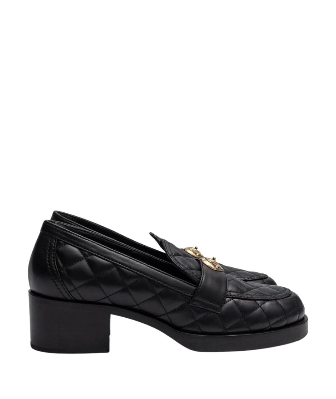 CHANEL Черные кожаные туфли, фото 1
