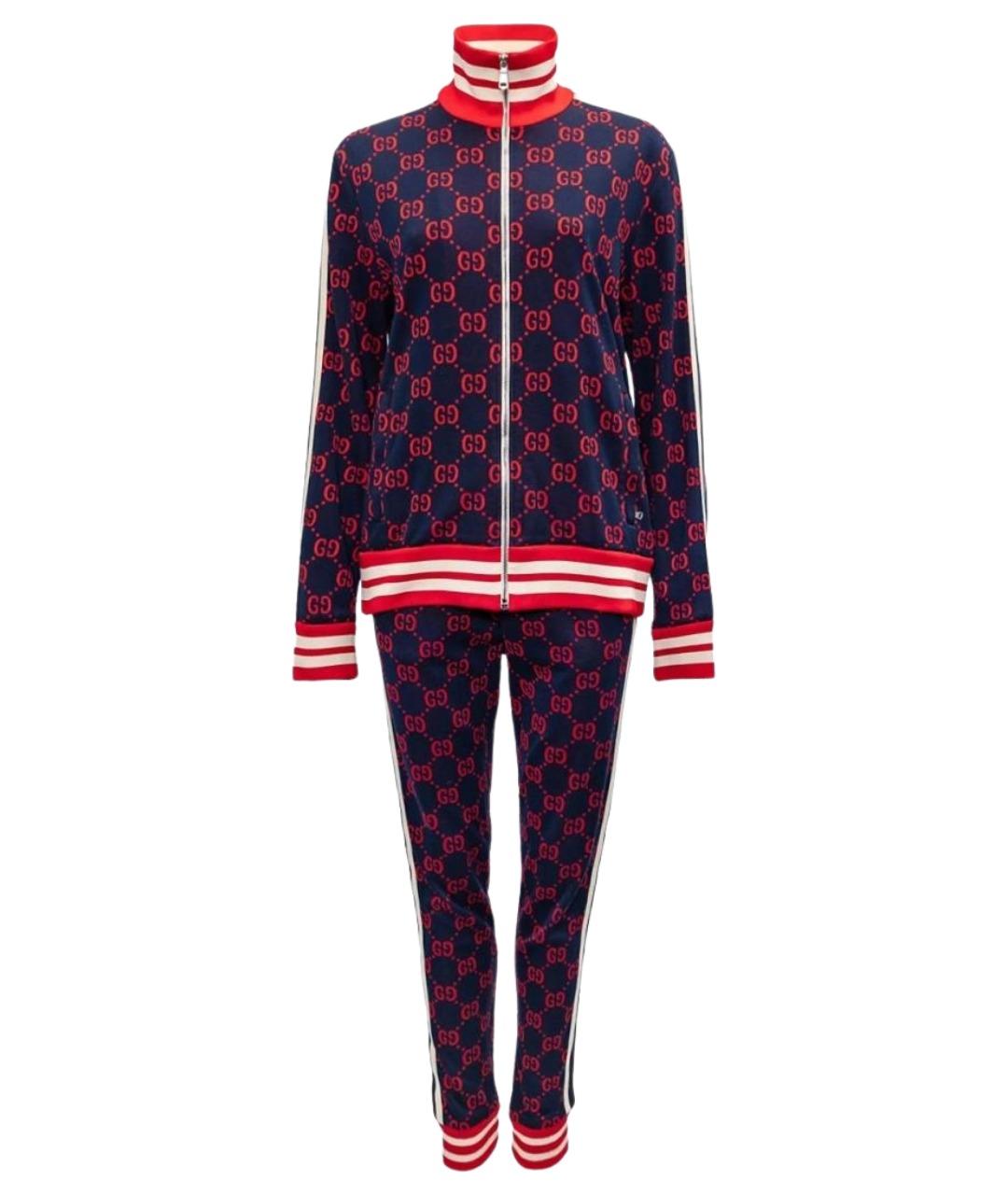 GUCCI Синий хлопковый костюм с брюками, фото 1