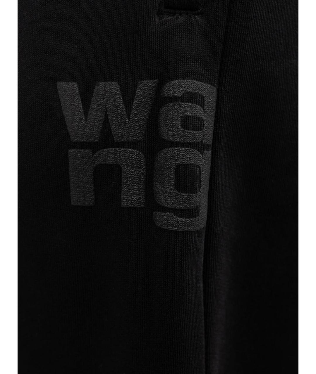 ALEXANDER WANG Черные хлопковые спортивные брюки и шорты, фото 3