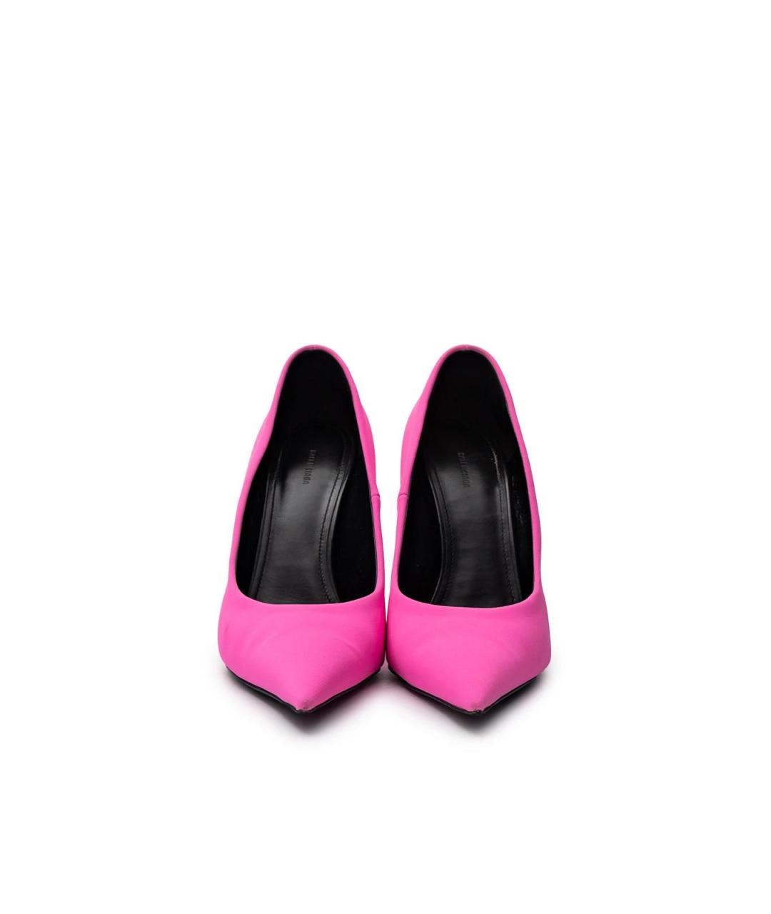 BALENCIAGA Фуксия текстильные туфли, фото 4